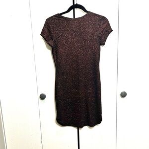 Lovely Day Sparkling Maroon (Brown & Burgundy) Dress